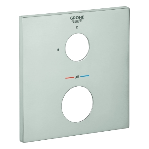 Grohe Rosette eckig für Thermostat-Fertigmontagesets supersteel 49109DC0