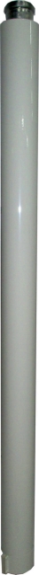 Wolf Luft-/Abgasrohr DN63/96 L:1450mm weiß 2600129