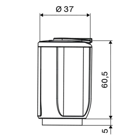 Schell Sanitärgriff SECUR abschließbar, Rastbuchse, 1/2", chrom 481100699