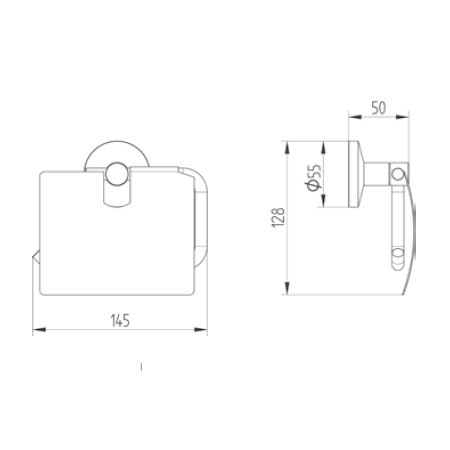 Avenarius Papierhalter mit Deckel 1702000010