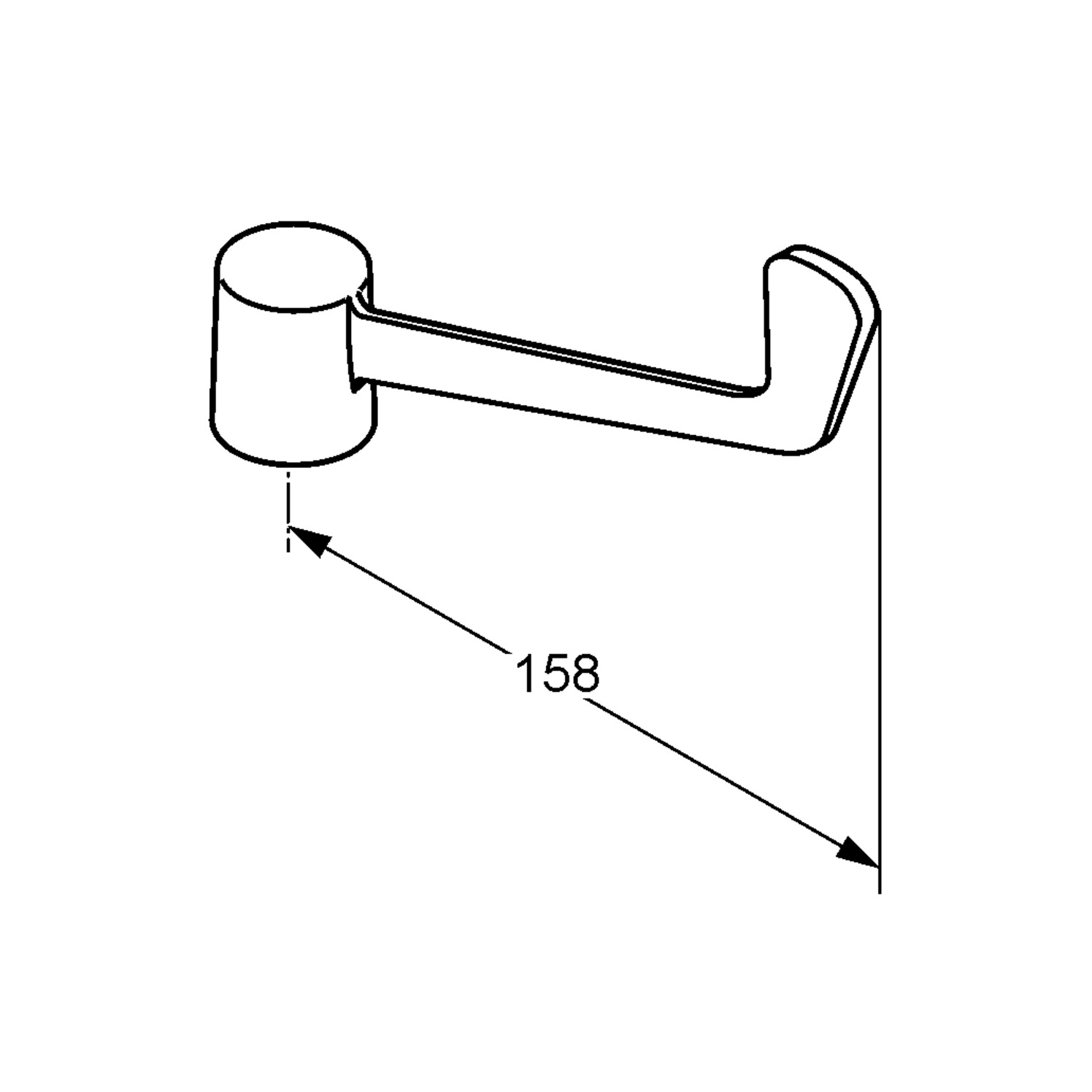 Kludi Armhebel chrom 7563805-00