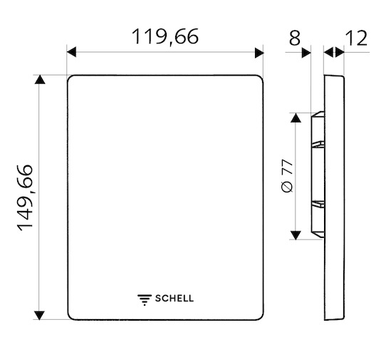 Schell Urinal-Außenverbinder Glockenrosette, chrom 278200699