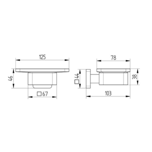 Avenarius Seifenhalter mit Schale 2401200010