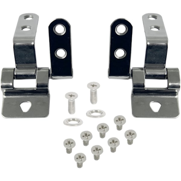 Geberit Set Scharniere für WC-Sitz Befestigung von vorne, Edelstahl 598180000