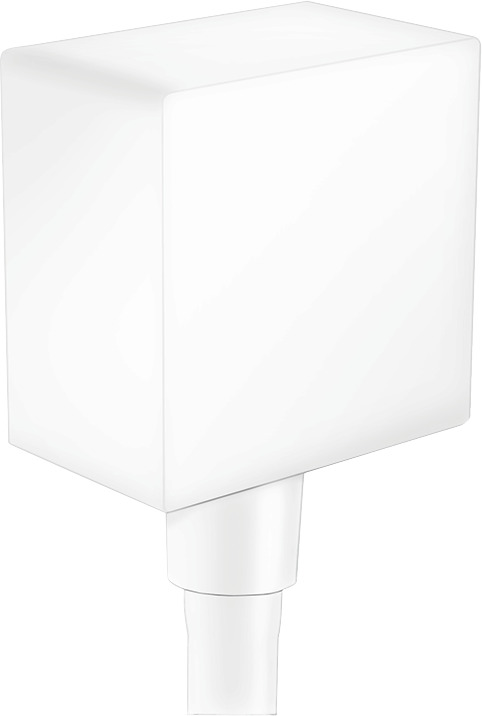Hansgrohe Schlauchanschluss DN15 Fixfit Square mit Rückflussverhinderer mattweiss 26455700