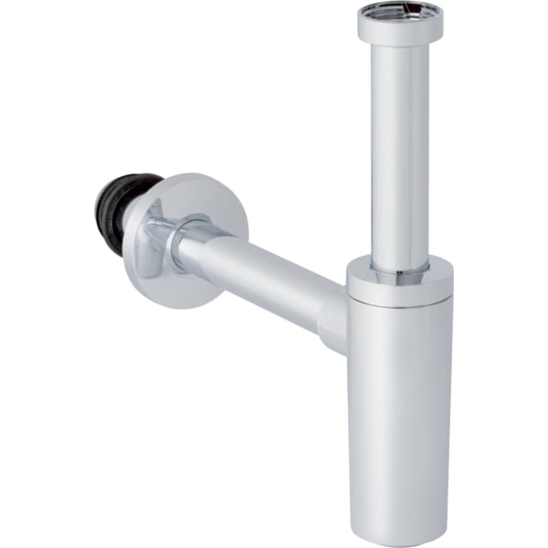 Geberit Tauchrohrgeruchsverschluss für Waschbecken Abgang horizontal, d40, G1 1/4, hochglanz-verchromt 151.025.21.1