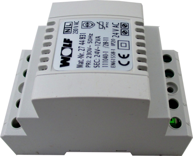 Wolf Netztrafo 230VAC / 12VAC / 12VA für WPM-1 2744831