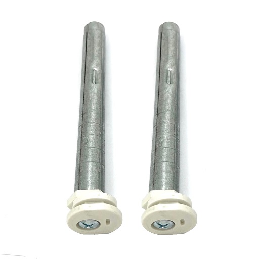 Zehnder Set BKE, 2x BKE 160mm verzinkt, Kunststoff weiß 766232