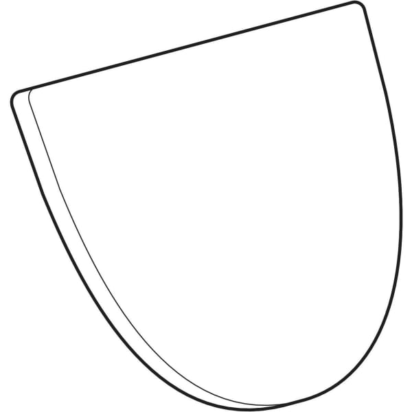 Geberit Visit Urinal-Deckel, mit Scharnieren verchromt 571155000