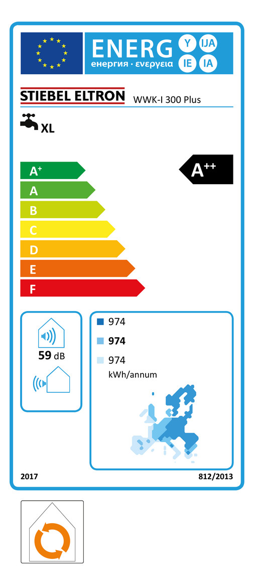 Stiebel Eltron Warmwasser-Wärmepumpe WWK-I 300 Plus 204481