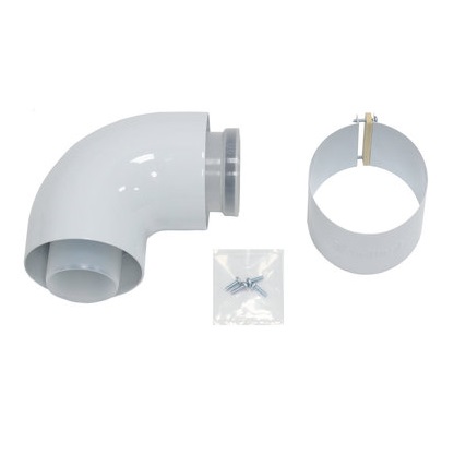 Vaillant Bogen 87 Grad Brennwert 60/100mm Luft-/Abgasführung, PP 303910