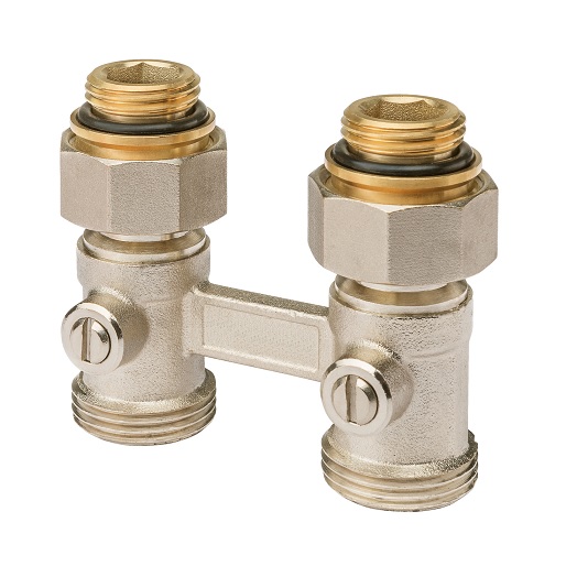 VIERU Hahnblock RPFD 1/2" Durchgang ZVUHD15