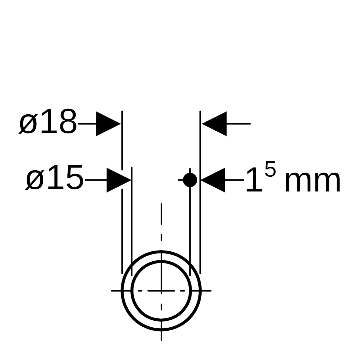 Geberit Mapress C-Stahl Systemrohr d18x1,5, L: 6m, innen und außen verzinkt, kunststoffummantelt  19403