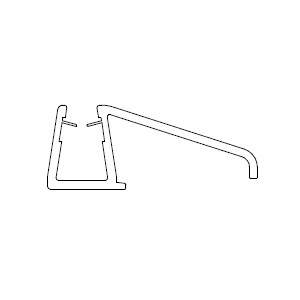 HSK Wasserabweisprofil gebogen, für AP.38 E100059-2