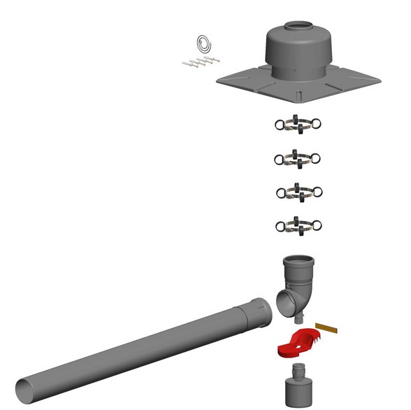 Atec PolyTop SV-Schacht-Set DN80 1373