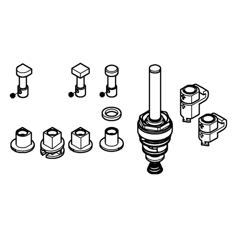 Grohe Umstellung für UP-Einhandmischer Wanne supersteel 48442DC0