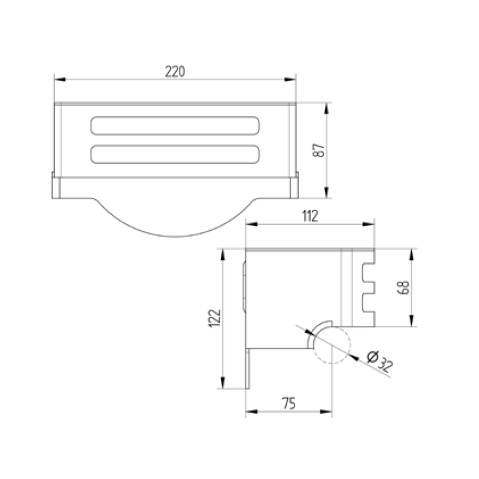 Avenarius Schwammkorb 222x67x112mm 9014035010