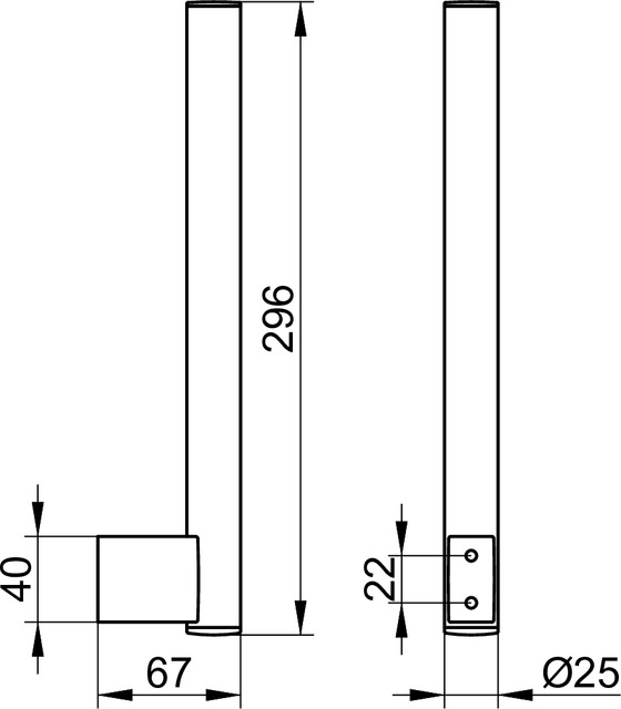 Keuco Ersatzrollhalter Plan doppelt, Alu-silber-eloxiert/verchromt 14963170002