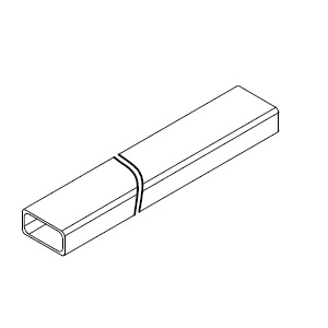 HSK Stabilisationsbügel Hohlprofil, Länge 1.000mm, chrom E100338-1