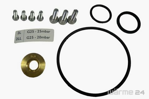 Bosch / Buderus Gasdüse 2LL 2Ei - Conversion Set 80-100 kW für GB162, für Gasarmatur 7746901753