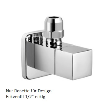 Avenarius Rosette für Eckventil eckig 9909091000