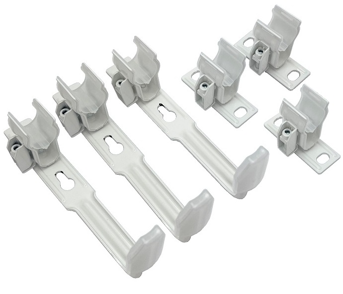 Zehnder Set SMB Wandkonsole, 3xSMB 2T weiß für Charleston-Heizkörper-Höhe 1001 bis 2200mm 173611