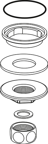 Ideal Standard Connector-Set für Selbstschluss Ventil B960334NU