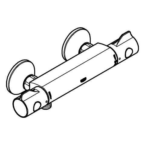 Grohe Grohtherm 800 Thermostat-Brausebatterie chrom Wandmontage eigensicher 34558000