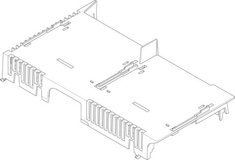 Bosch / Buderus Modulträger weiss für GB212-22/6,G25 IP, für MC100 8718586090