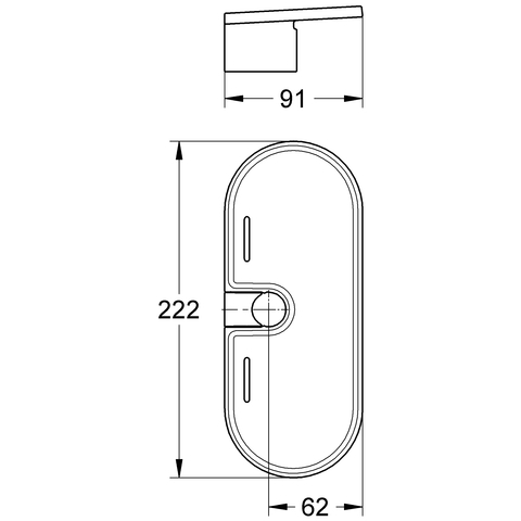 Grohe Ablage EasyFix 27596 Acryl 27596000