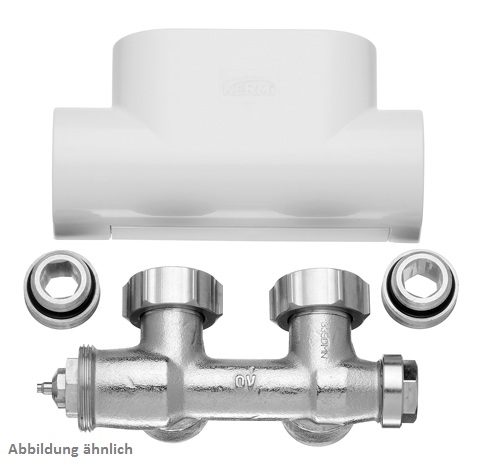 Arbonia Kermi Ventilhahnblock in Eckform edelstahl ZV00410003