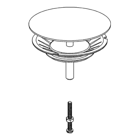 Grohe Stopfen für Küchenspüle edelstahl 42577SD0