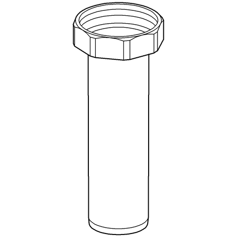 Grohe Abgangsstutzen komplett für WC-Druckspüler Aufputz chrom 43318000