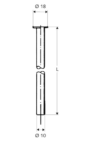 Schell Kupferrohr 1/2" Bördel, d:10, L:1000, chrom 497150699