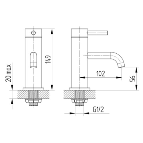 Avenarius Standventil chrom 2806065010