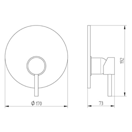 Avenarius Linie 280 UP-Brause-Einhand-Mischbatterie chrom 2806251010