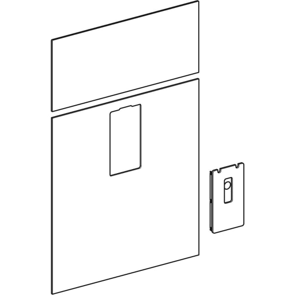 Geberit Frontverkleidung für Monolith für Waschtisch-Element, B: 73cm Glas schwarz 242.702.SJ.1