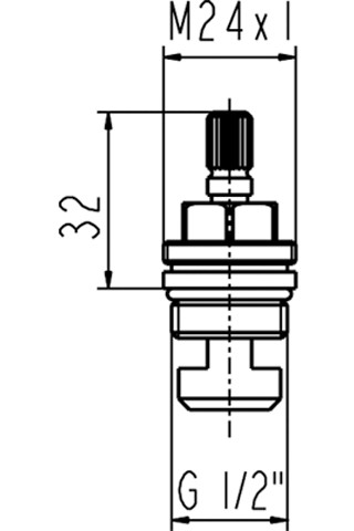 Ideal Standard JADO Keramikoberteil G1/2, linksschließend H960136NU