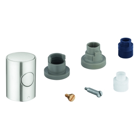 Grohe Metallgriff 47984 Mengengriff mit EcoButton supersteel 47984DC0