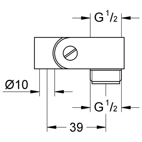 Grohe Gelenkstück weiß für Relexa 1/2" 28785L00