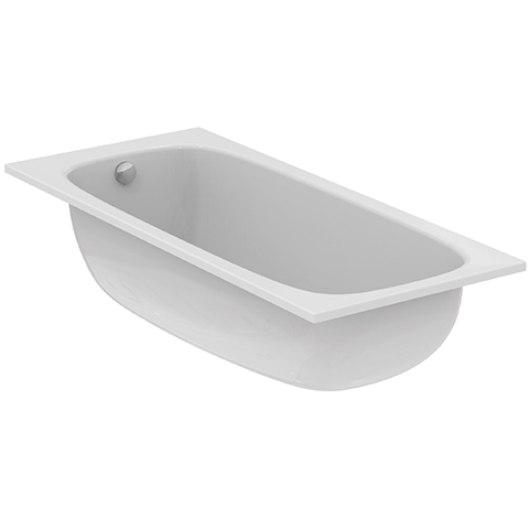 Ideal Standard i.life Körperform-Badewanne 180x80cm T476201 weiß