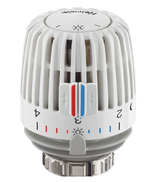 Heimeier Thermostatkopf Typ K Nullstellung weiß mit Nullstellung, Anschluss M30 x 1,5 7000-00.500