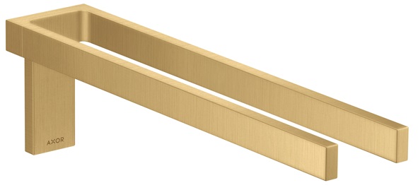 Hansgrohe Handtuchhalter zweiarmig Axor Universal Rectangular brushed gold optik 42622250