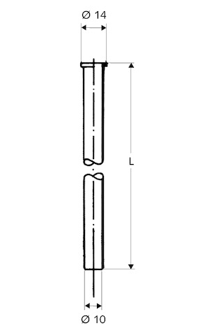 Schell Kupferrohr 3/8" Bördel, d:10, L:1000, chrom 497070699