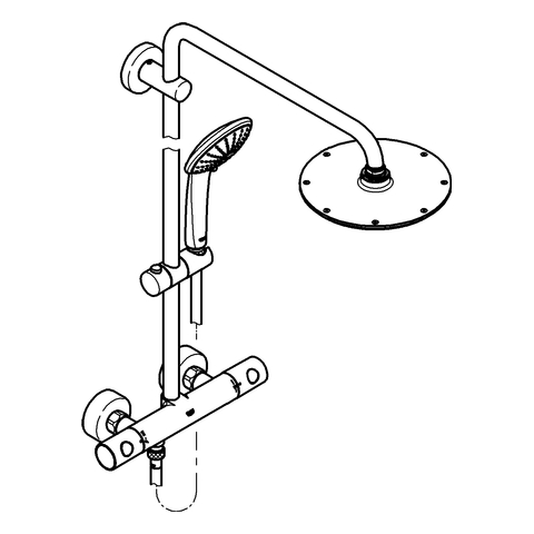 Grohe Euphoria Duschsystem XXL 210 mit Thermostatbatterie 27964000