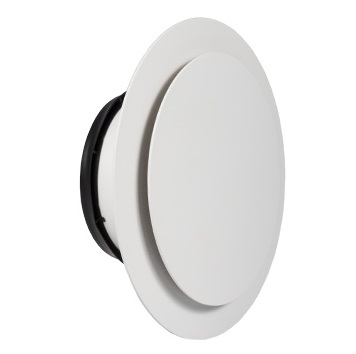 Kermi x-well Zu-/Abluftdurchlass SEA401 NW125, rund für Decke, weiß Y2403125015K
