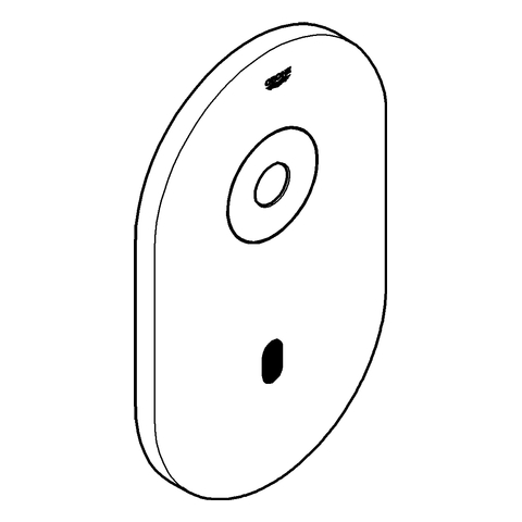 Grohe Abdeckplatte edelstahl, mit Elektronik 42421SD0