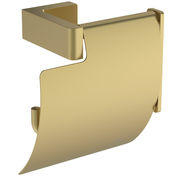 Ideal Standard Papierrollenhalter Conca Cube, eckig, gold gebürstet T4496A2