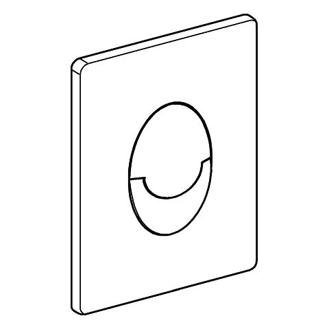 Grohe WC-Betätigung Skate Air Start/Stopp ohne 2-Mengen senkrecht mattchrom 38505P00