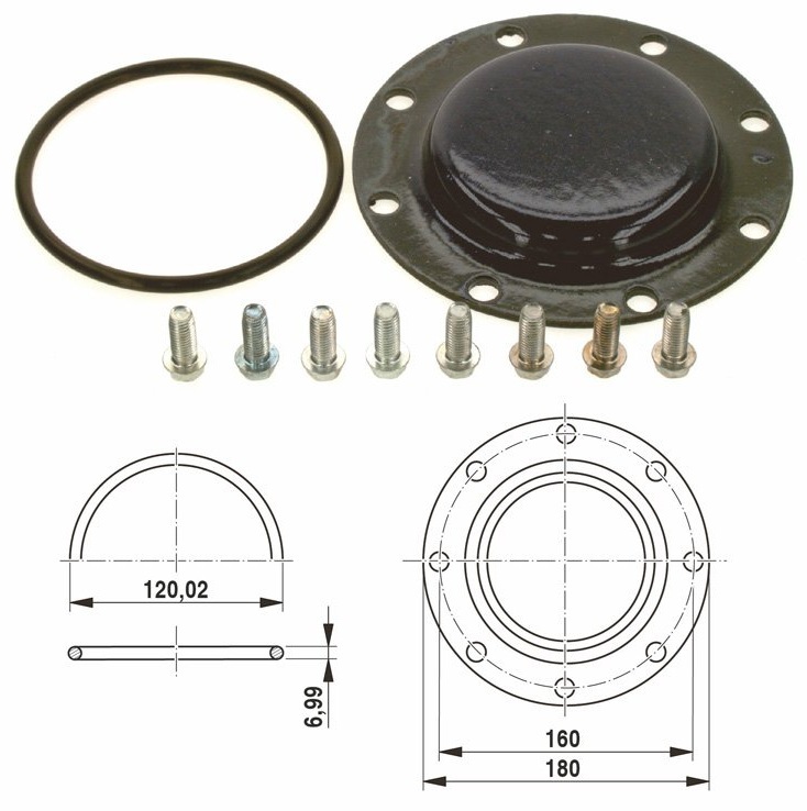 Buderus Handlochdeckel DN120 für Logalux-Speicher 7747004736